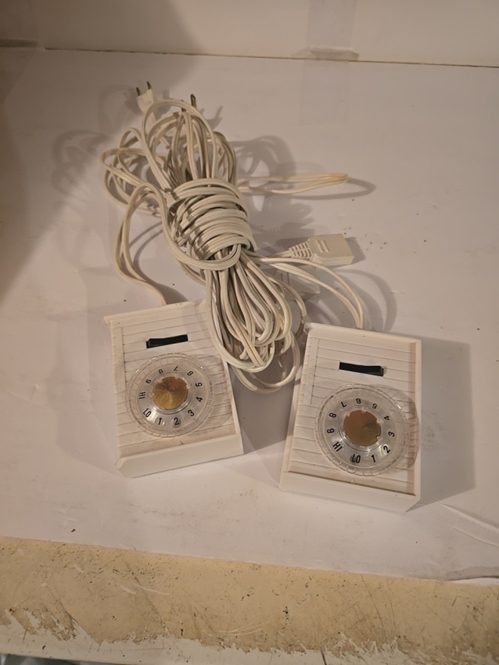 Sears White Dual Electric Blanket Controls E23623